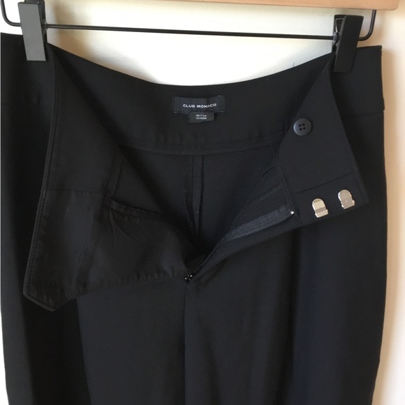 Club Monaco High Rise Wool Blend Wide leg Cropped Pant - Picture 5 of 9